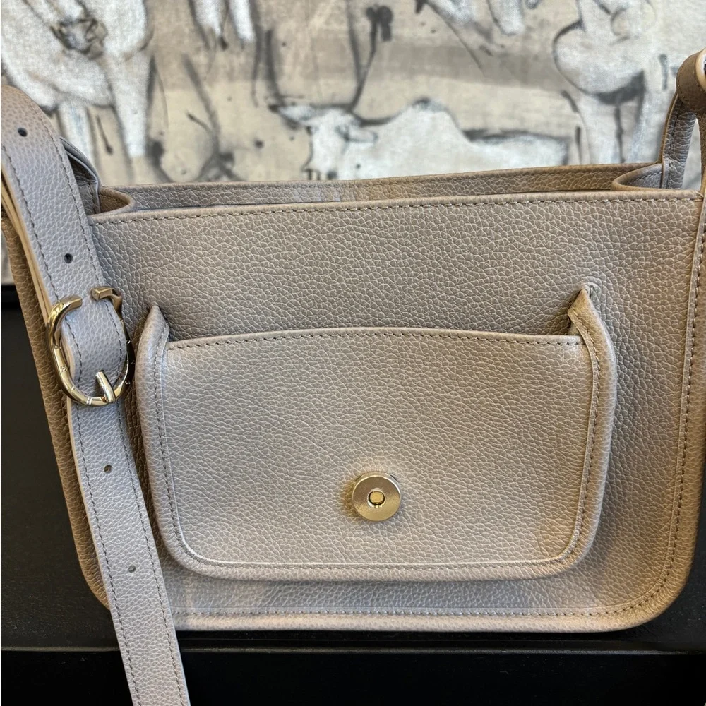 LONGCHAMP Le Foulonné Leather Crossbody - Picture 6 of 7